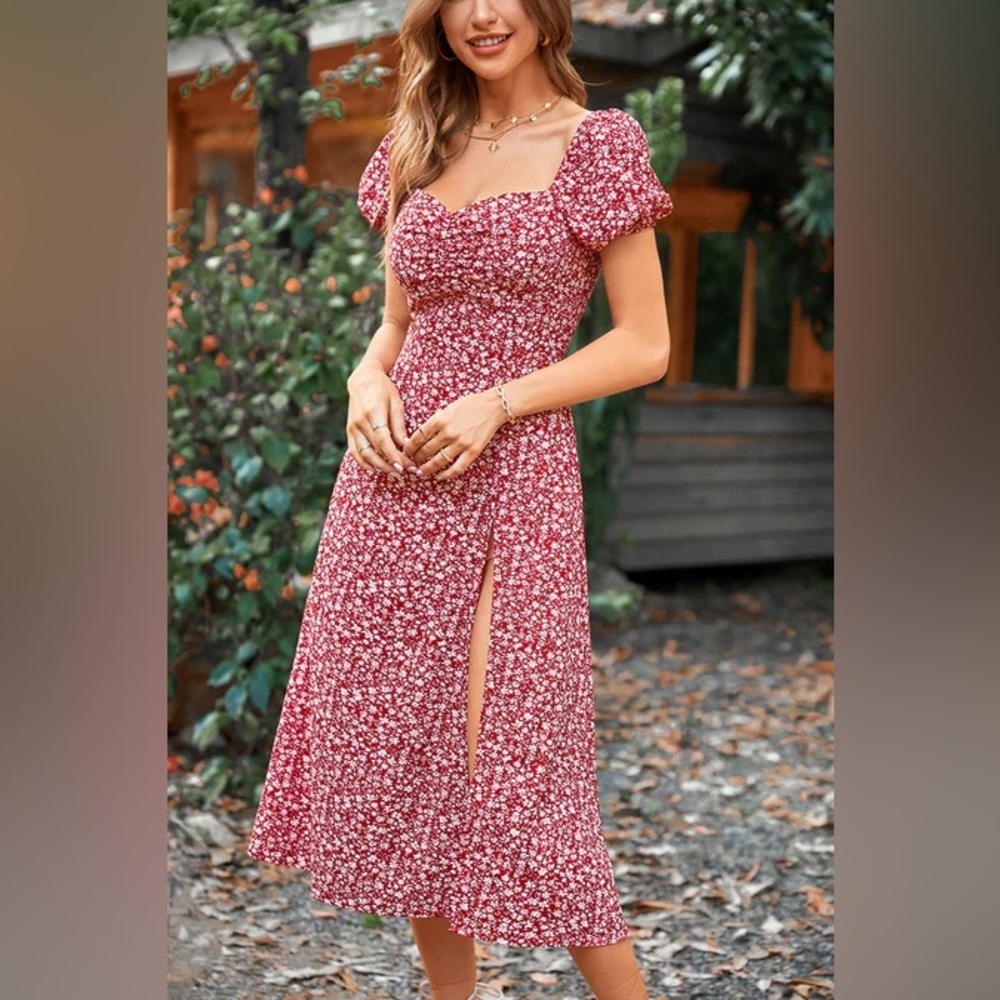 Cupshe Honopu Square Neck A-Shape Dress